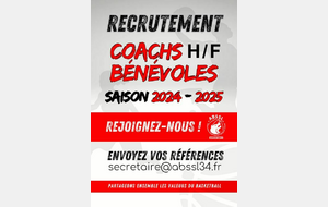 Recrutement coachs bénévoles