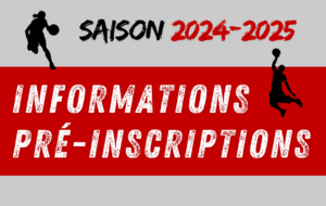 Informations pré-inscriptions