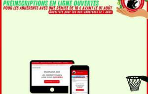 Préinscriptions ouvertes - Saison 2026-2027